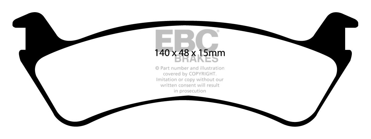 EBC Brakes JEEP Grand Cherokee 5.9 97-99 Remblokken achterzijde