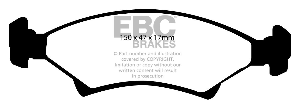 EBC Brakes KIA Sephia 1.6 94-2001 Remblokken voorzijde