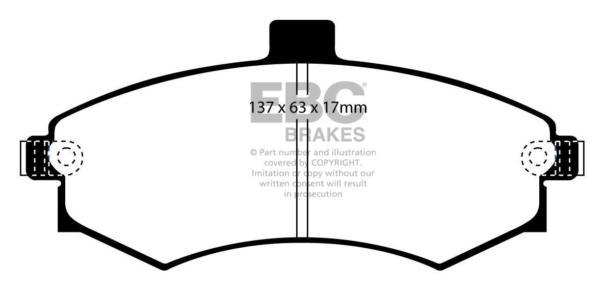 EBC Brakes HYUNDAI Matrix 1.5 TD 2002-.. Remblokken voorzijde