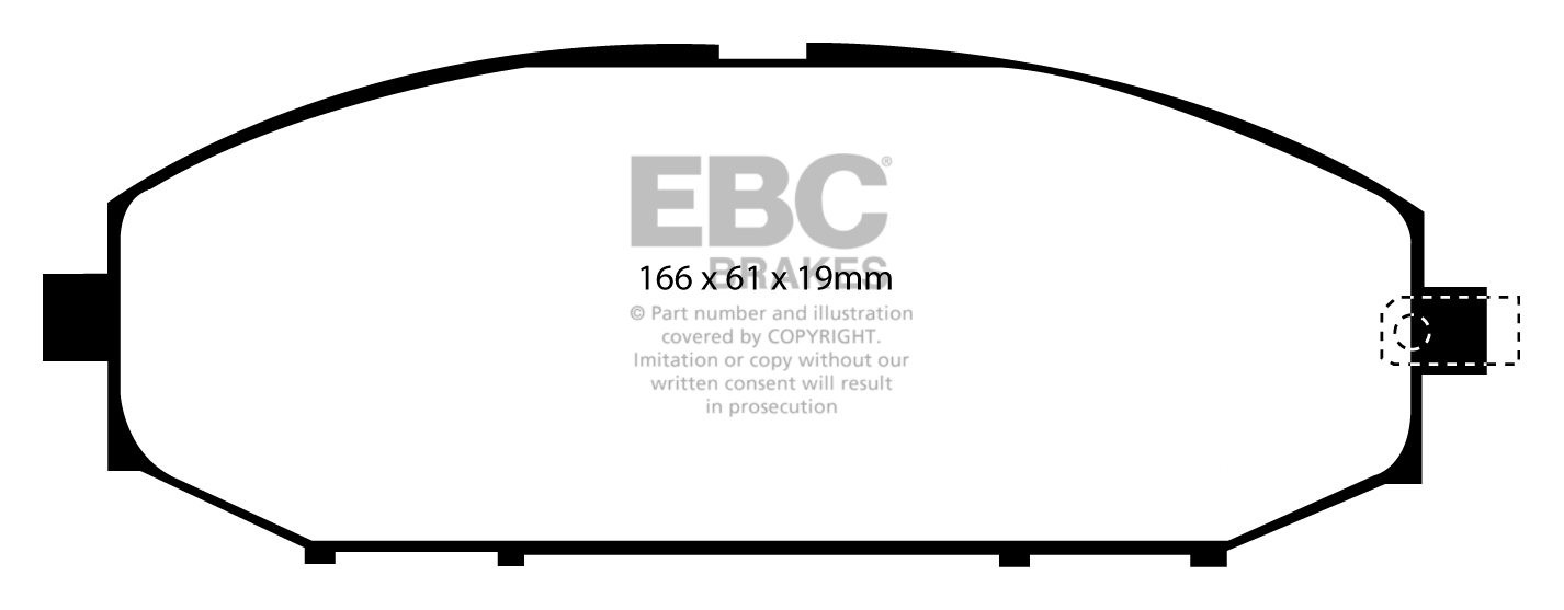 EBC Brakes NISSAN Patrol 4.8 2000-.. Remblokken voorzijde