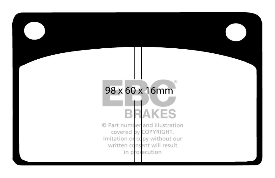 EBC Brakes VOLVO 1800 2.0 ES 72-73 Remblokken voorzijde greenstu