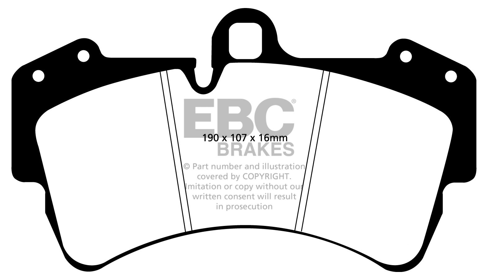 EBC Brakes AUDI Q7  3.0 TD 2006-.. Remblokken voorzijde yellowst