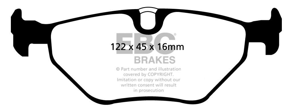 EBC Brakes BMW 530 3.0 (E39) Touring 2001-2003 Remblokken achter