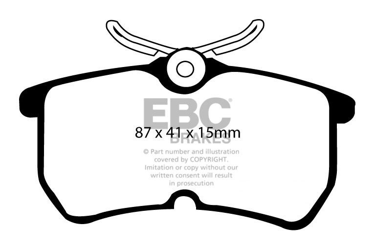 EBC Brakes FORD Focus 1.8 TD 98-2005 Remblokken achterzijde