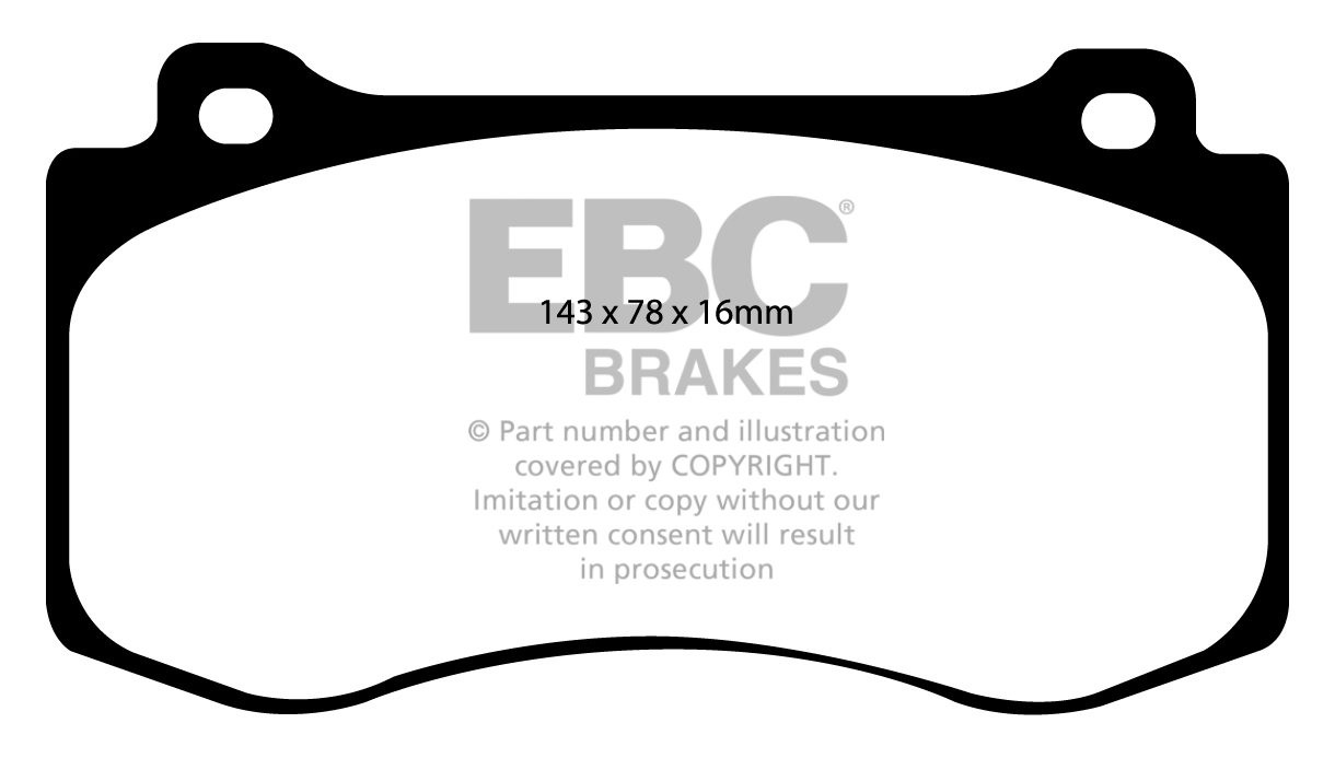 EBC Brakes DODGE (USA) Magnum 6.1 2005-.. Remblokken voorzijde y