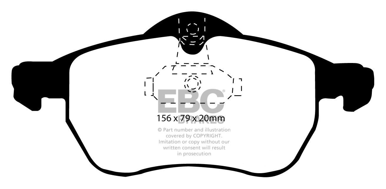 EBC Brakes VAUXHALL (OPEL) Astra Coupe 1.8 2000-2005 Remblokken