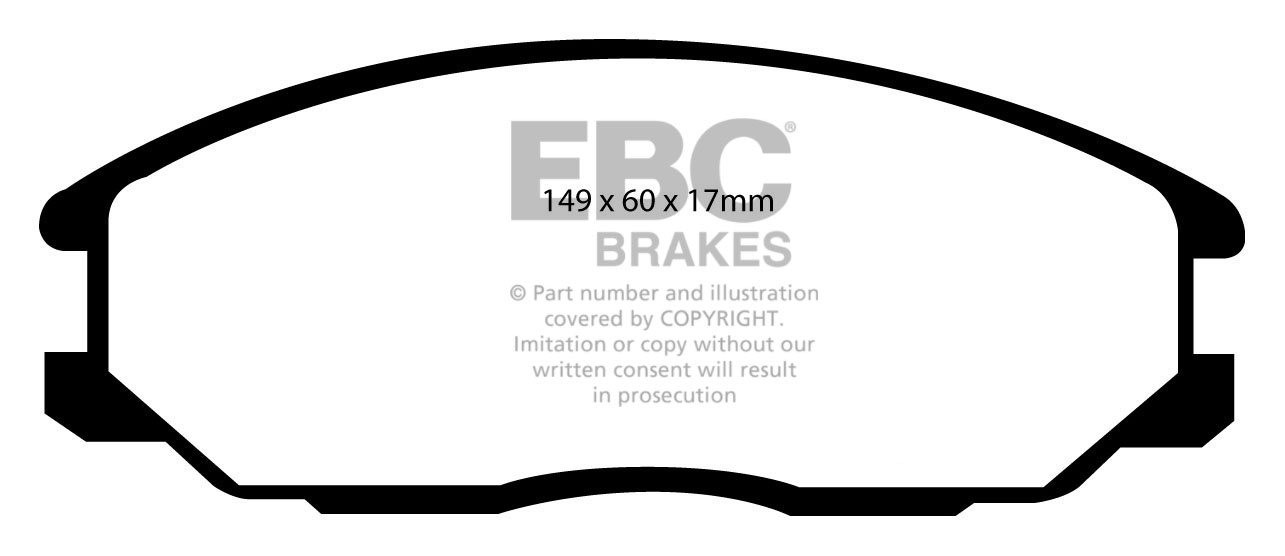 EBC Brakes HYUNDAI XG 30 3.0 2000-2003 Remblokken voorzijde