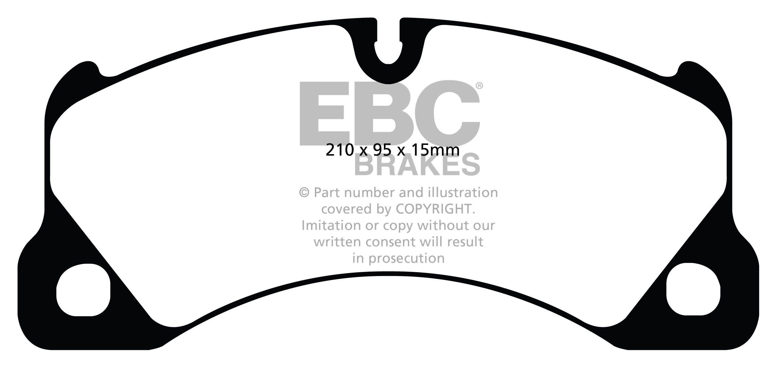 EBC Brakes PORSCHE Cayenne 3.0 TD 2010-.. Remblokken voorzijde y