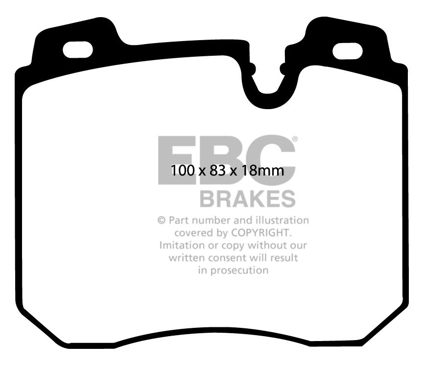 EBC Brakes BMW 850 5.6 (E31) 93-97 Remblokken voorzijde