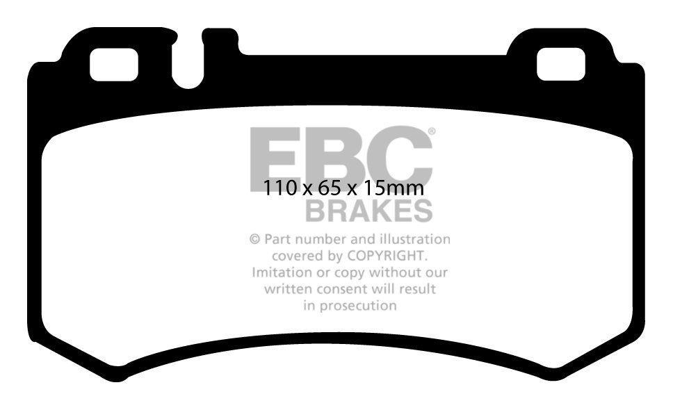EBC Brakes MERCEDES S-Class (W220) S600 (8 Pad Set) 2003-2006 Re