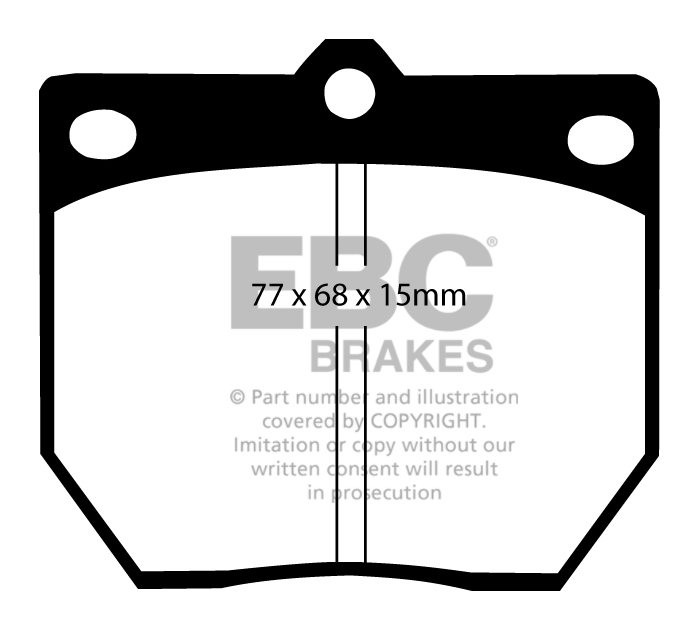EBC Brakes TOYOTA Cressida 2.0 (RX35) 77-81 Remblokken voorzijde