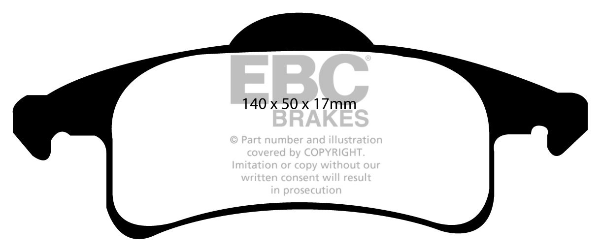 EBC Brakes JEEP Grand Cherokee 3.1 TD 99-2005 Remblokken achterz