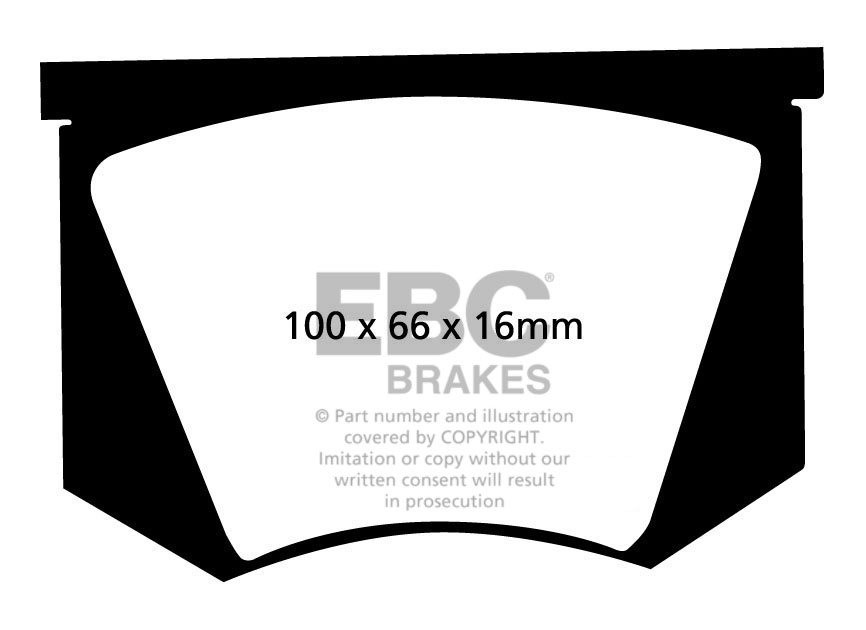 EBC Brakes AC Ace 2.6 61-63 Remblokken voorzijde