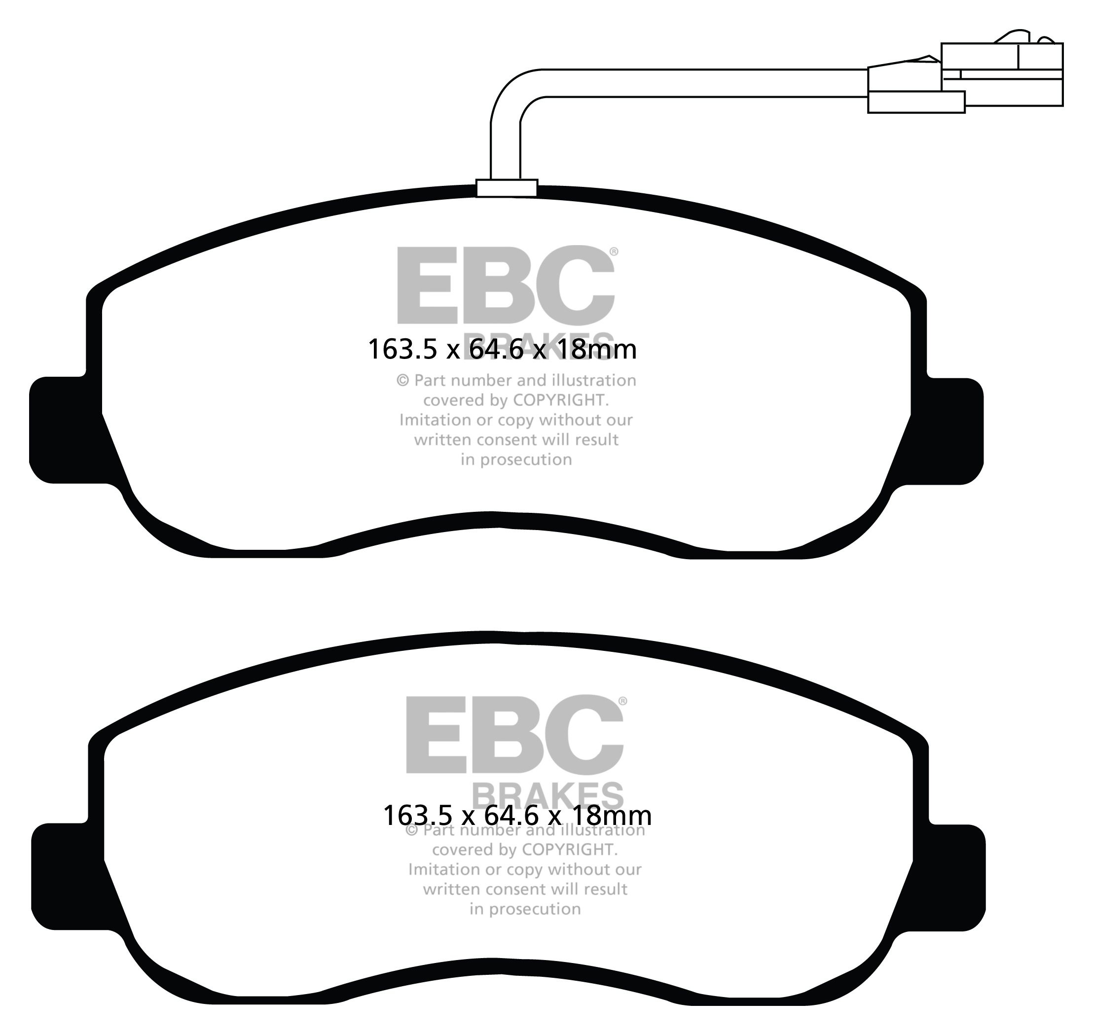 EBC Brakes VAUXHALL BEDRIJFSWAGEN Movano 2.3 TD 2010-.. Remblokk