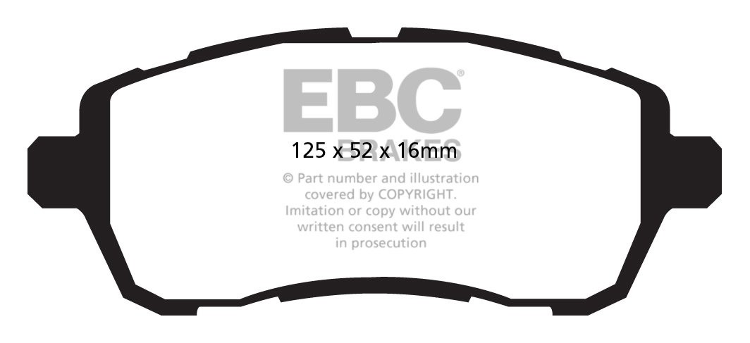 EBC Brakes FORD Fiesta 1.4 TD 2008-.. Remblokken voorzijde