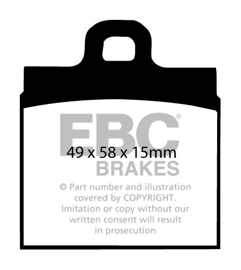 EBC Brakes VW Kever New Beetle 1.6 -1302 70-71 Remblokken voorzi