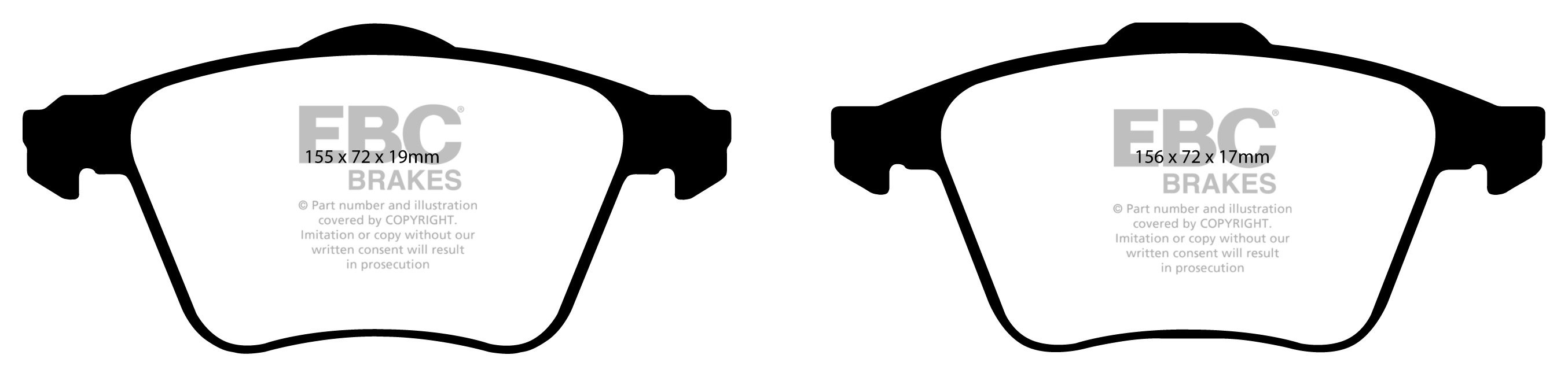 EBC Brakes VOLVO S60 2.4 Turbo 2000-2004 Remblokken voorzijde gr