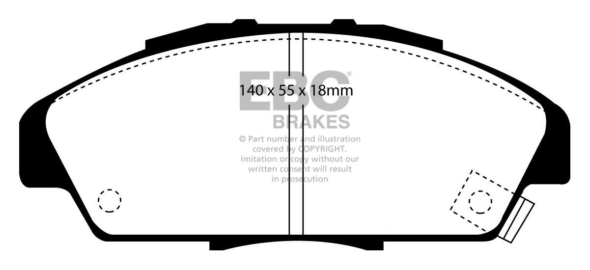 EBC Brakes HONDA Ascot 2.0 89-98 Remblokken voorzijde