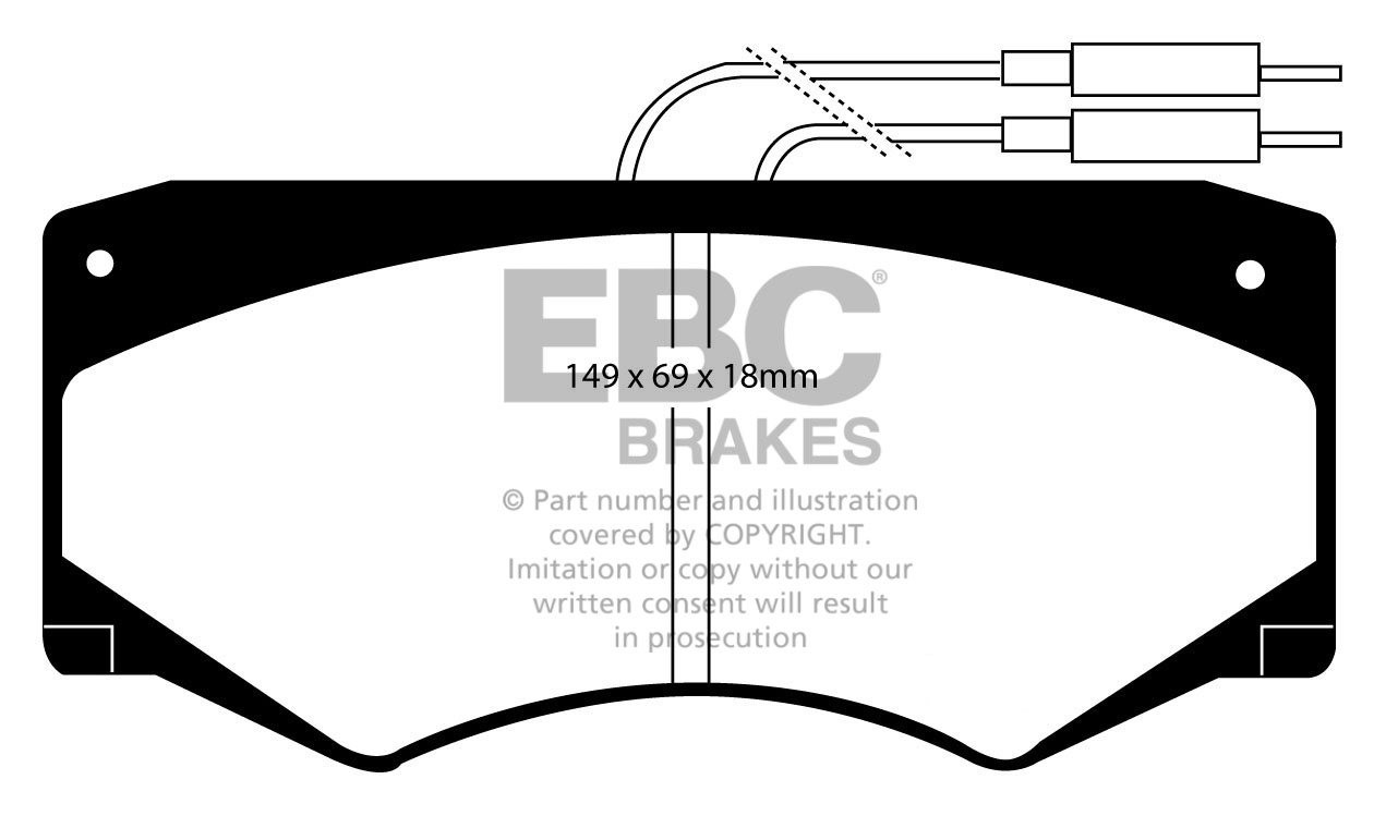 EBC Brakes IVECO BEDRIJFSWAGEN Daily (82-90) 49.12 85-89 Remblok