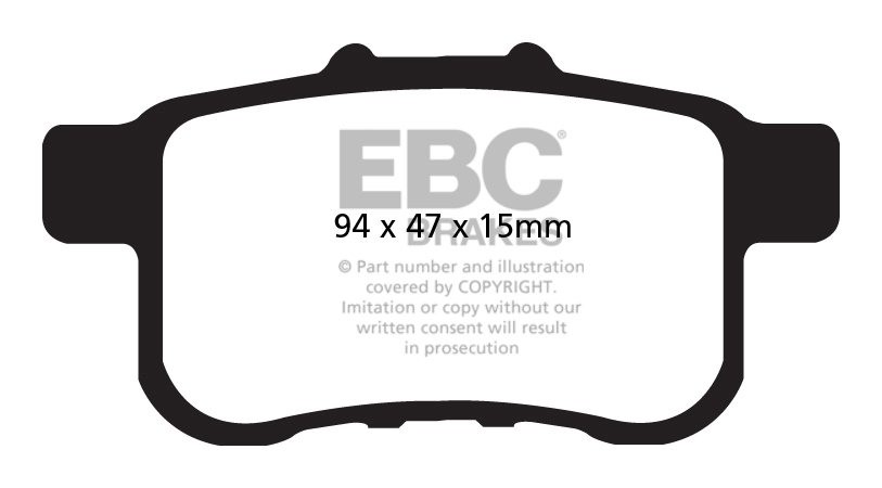 EBC Brakes HONDA Accord 2.2 TD Sedan (CU3) 2008-.. Remblokken ac