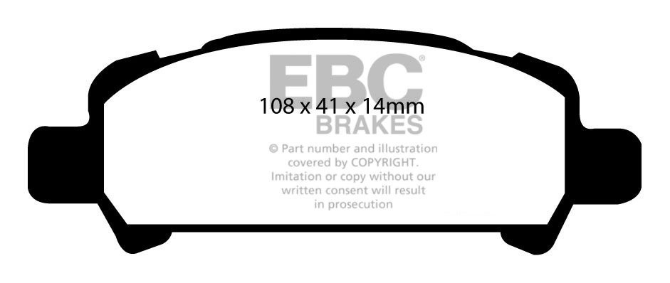 EBC Brakes SUBARU Legacy 3.0 2000-2003 Remblokken achterzijde gr