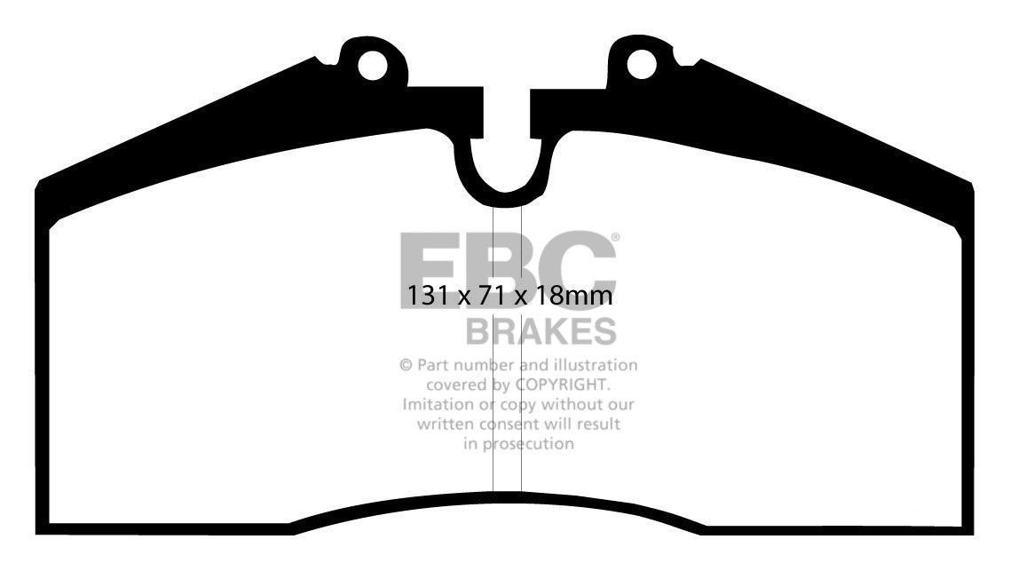 EBC Brakes PORSCHE 911 (993) 3.8 Carrera RS 95-97 Remblokken ach