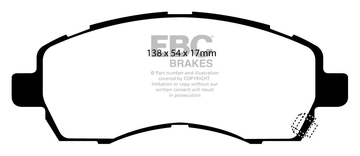 EBC Brakes SUBARU Impreza 1.6 2000-2002 Remblokken voorzijde