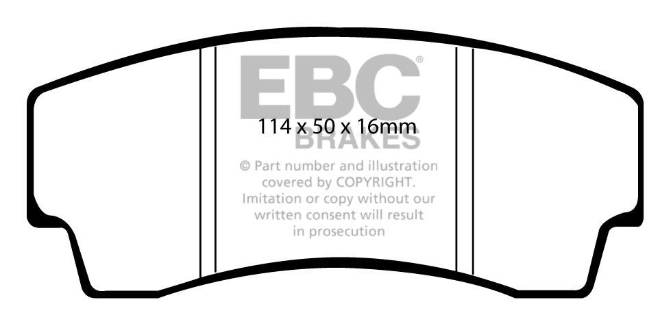 EBC Brakes BMW X5 M 4.4 Twin Turbo 2009-2010 Remblokken achterzi