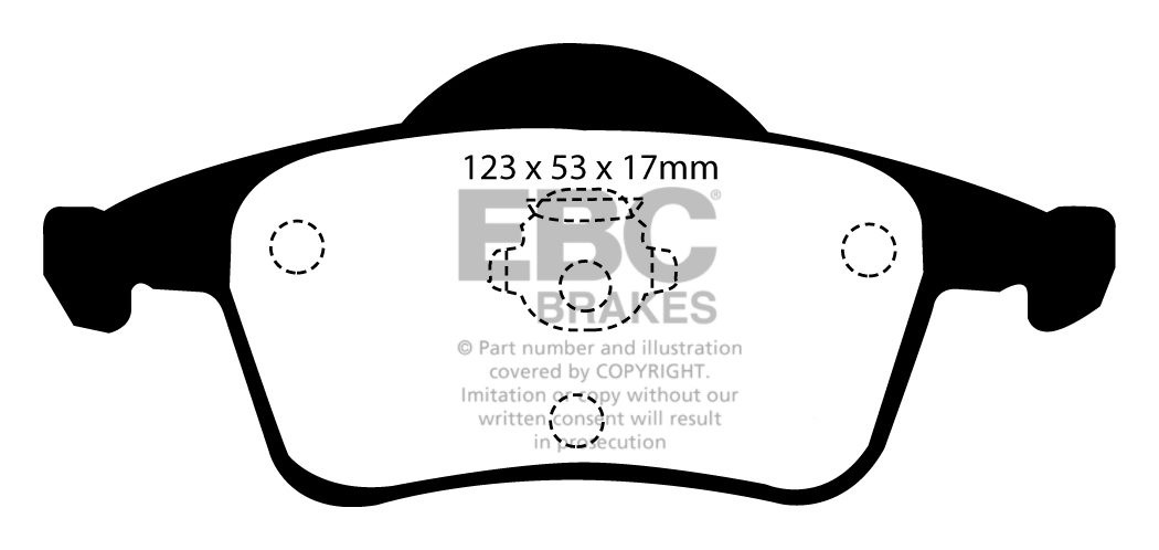 EBC Brakes VOLVO V70 2.3 Turbo R 2WD 99-2002 Remblokken achterzi