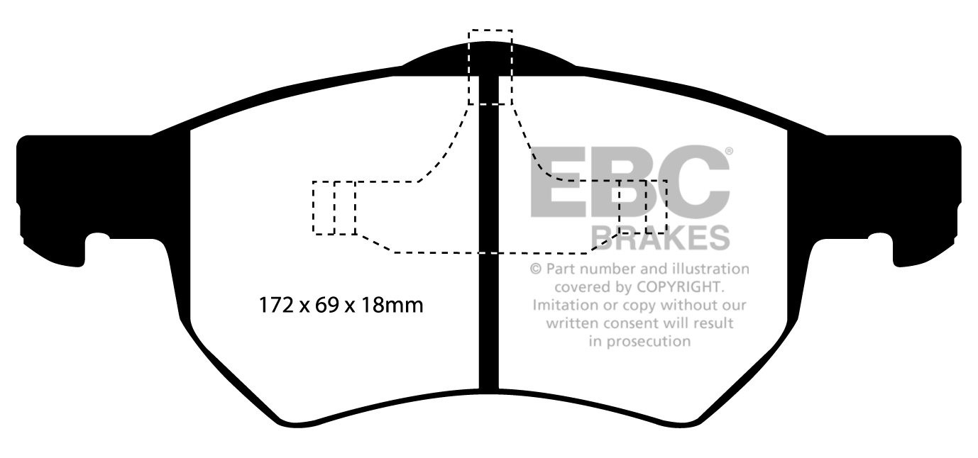 EBC Brakes CHRYSLER (USA) Grand Voyager 3.3 2001-2007 Remblokken