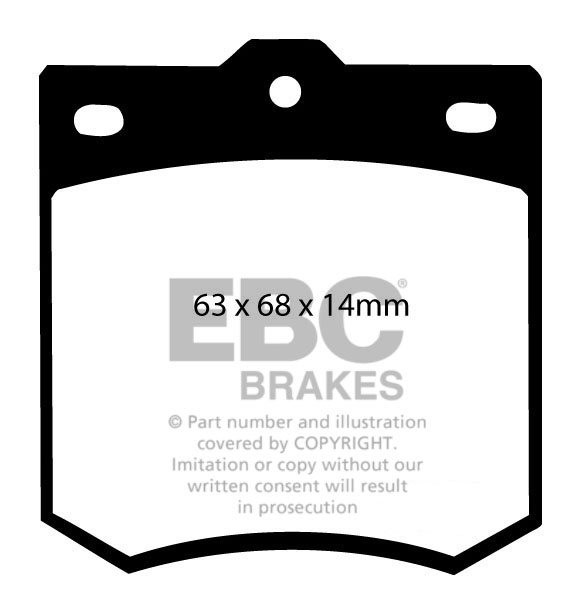 EBC Brakes ALFA ROMEO Mi.To 1.4 Turbo (120) 2008-2010 Remblokken