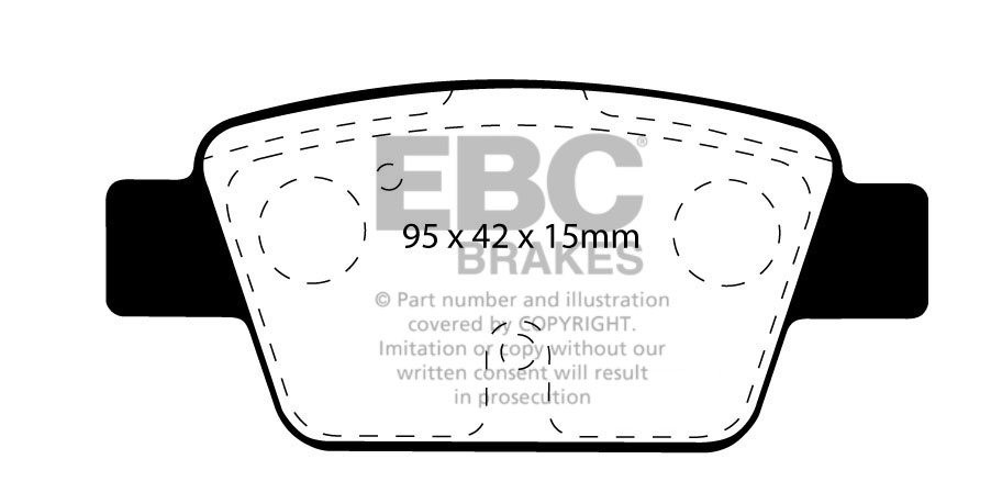 EBC Brakes FIAT Stilo Multiwagon 1.9 TD (115) 2003-2007 Remblokk