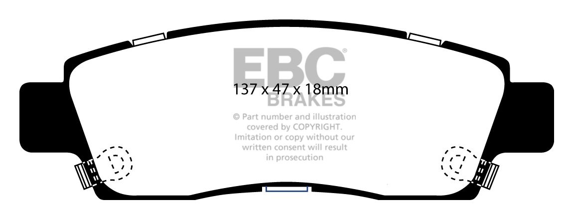 EBC Brakes CHEVROLET Trailblazer 4.2 2001-2005 Remblokken achter