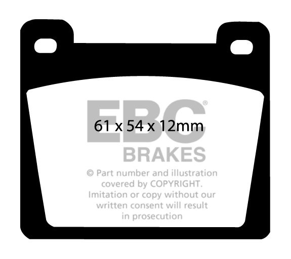 EBC Brakes MARCOS GT 1.8 64-66 Remblokken voorzijde