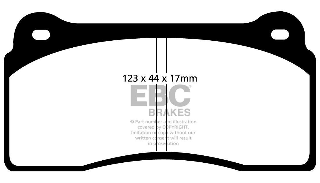 EBC Brakes AUDI R8  4.2 2006-.. Remblokken achterzijde yellowstu