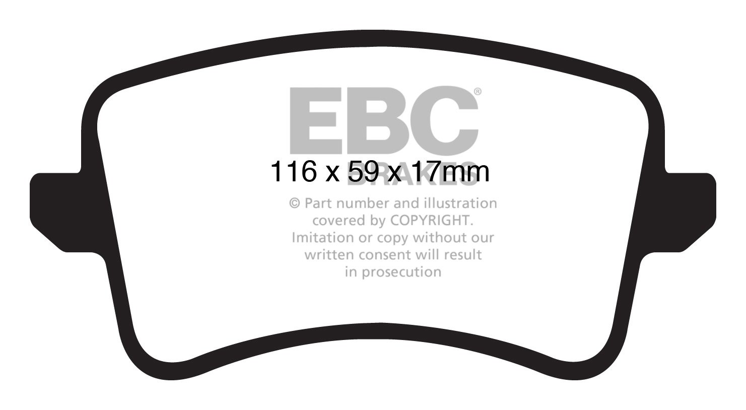 EBC Brakes AUDI A4 8K 1.8 Turbo -120 2008-.. Remblokken achterzi
