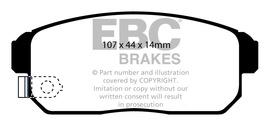 EBC Brakes SUZUKI Ignis 1.5 2003-2008 Remblokken achterzijde gre