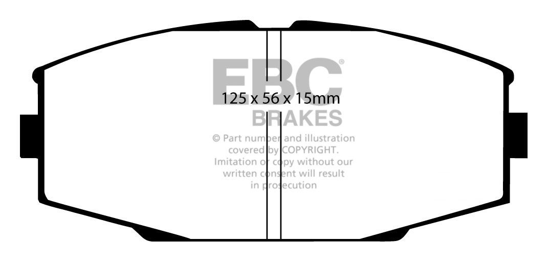 EBC Brakes TOYOTA Crown 2.8 83-87 Remblokken voorzijde
