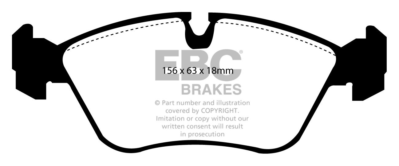 EBC Brakes VOLVO 850 2.0 92-97 Remblokken voorzijde