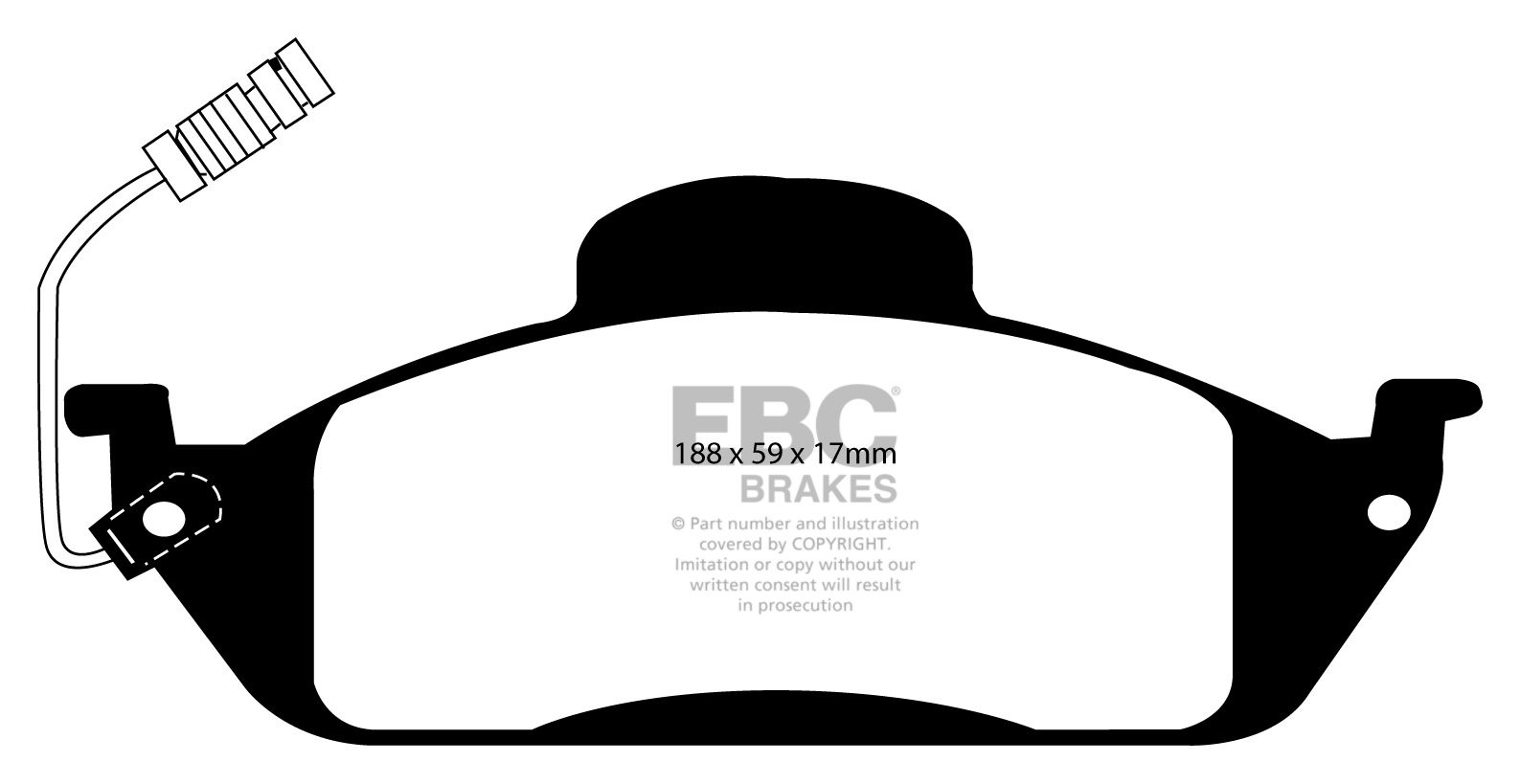 EBC Brakes MERCEDES M-Class (W163) ML320 (3.2) 99-2000 Remblokke