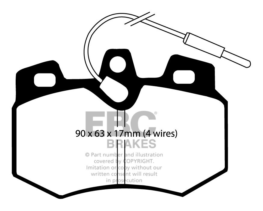 EBC Brakes CITROEN AX 1.4 4WD 86-92 Remblokken voorzijde