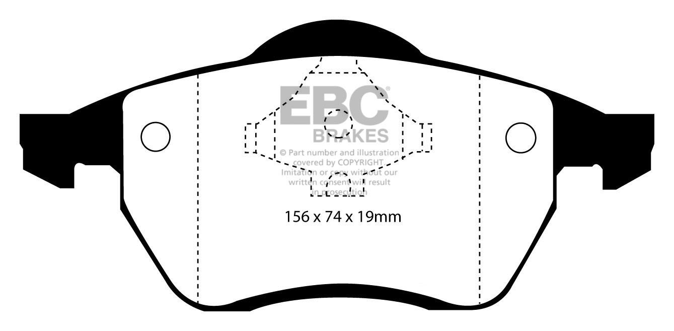 EBC Brakes VW Sharan 2.0 95-97 Remblokken voorzijde