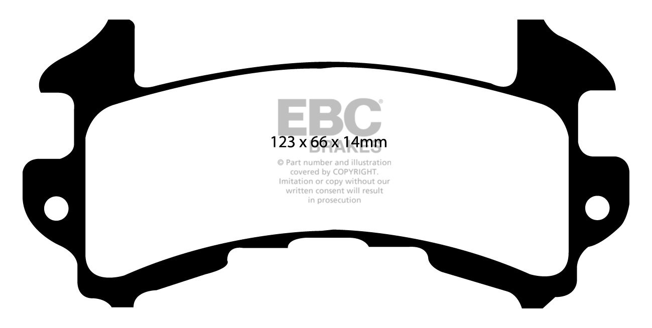 EBC Brakes CHEVROLET Camaro 2.5 82-85 Remblokken voorzijde