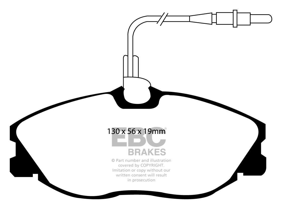 EBC Brakes OPEL Diplomat 4.6 64-66 Remblokken achterzijde