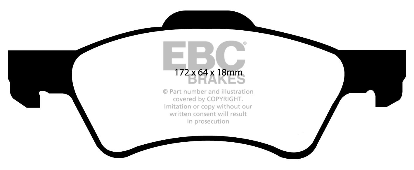 EBC Brakes CHRYSLER (USA) Voyager 2.5 TD 2001-2002 Remblokken vo
