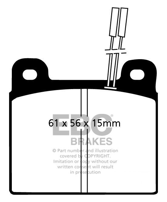 EBC Brakes ALFA ROMEO Alfetta 2.0 83-84 Remblokken voorzijde