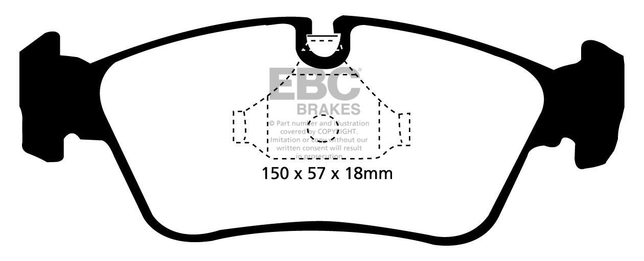 EBC Brakes BMW Z4 2.2 (E85) 2003-2009 Remblokken voorzijde