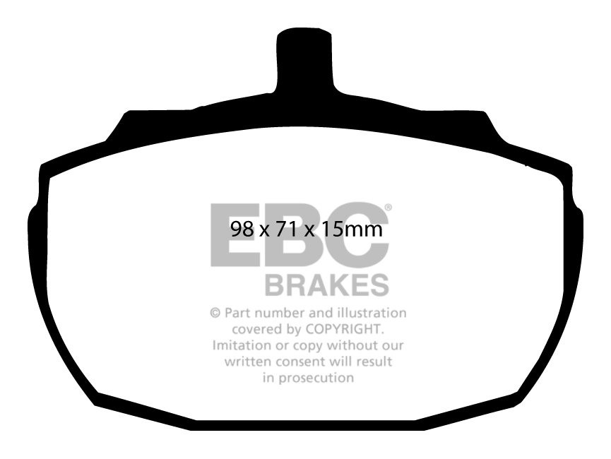 EBC Brakes MORGAN Runabout 1.8 2003-2004 Remblokken voorzijde gr