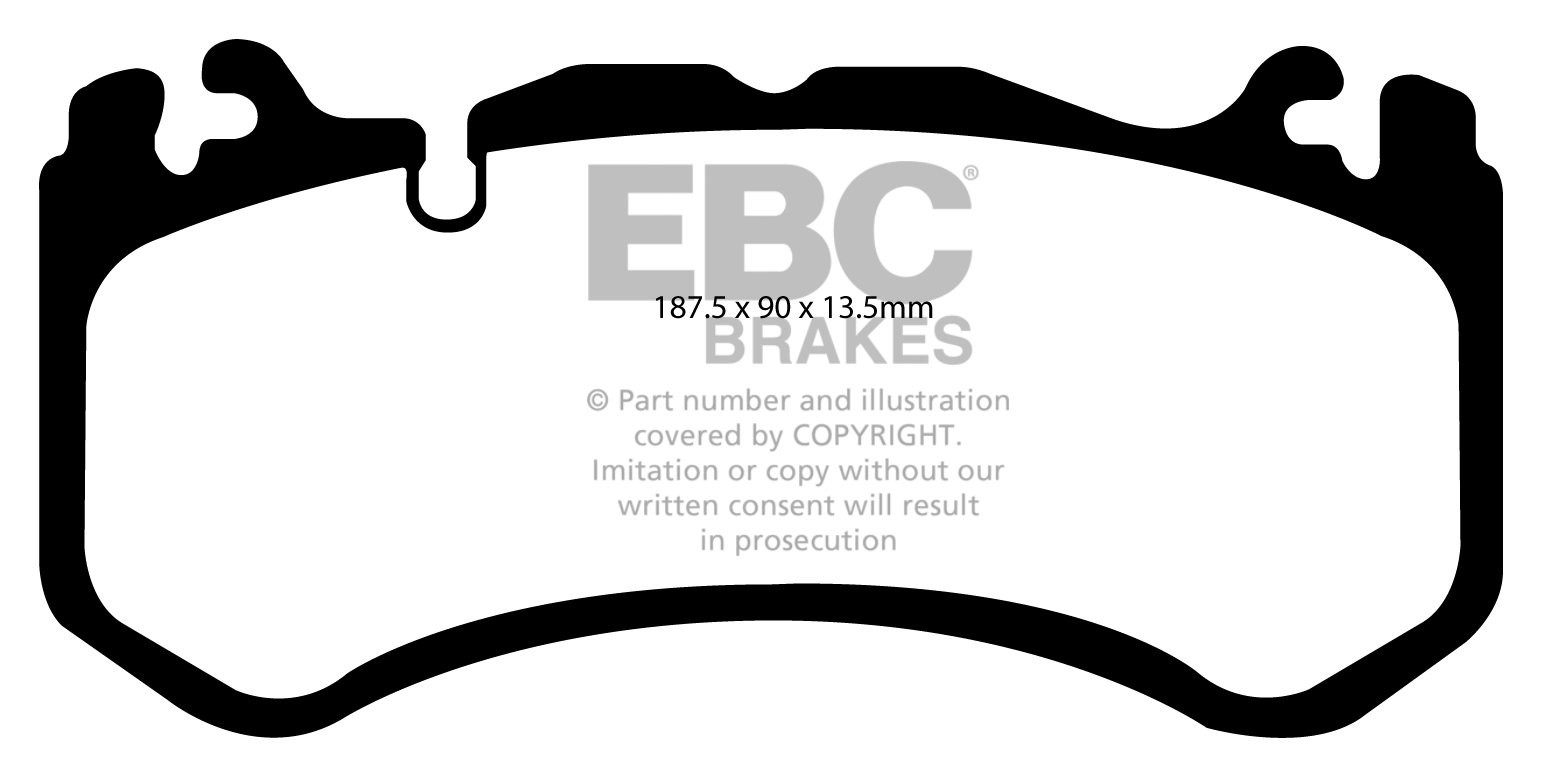 EBC Brakes MERCEDES SL-Class (R230) SL55 AMG (4 Pad Set) 2007-..