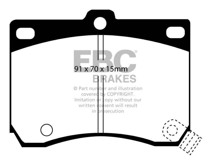 EBC Brakes Mazda AZ-3 1.5 (ABS) 91-98 Remblokken voorzijde